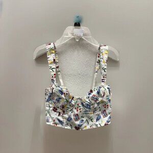 Colsie Women’s Printed Crop Top Bra XSmall With Underwire